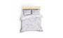 L'essentiel linge de maison Juego de funda de edredón Jasmine Blanco y Salmón 4 piezas